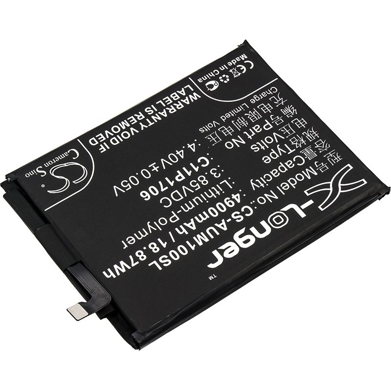 Li-Polymer Battery fits Asus, zb602kl, zenfone max pro m1, zenfone max pro m1 dual sim 3.85V, 4900mAh Mobile & SmartPhone Cameron Sino Technology Limited
