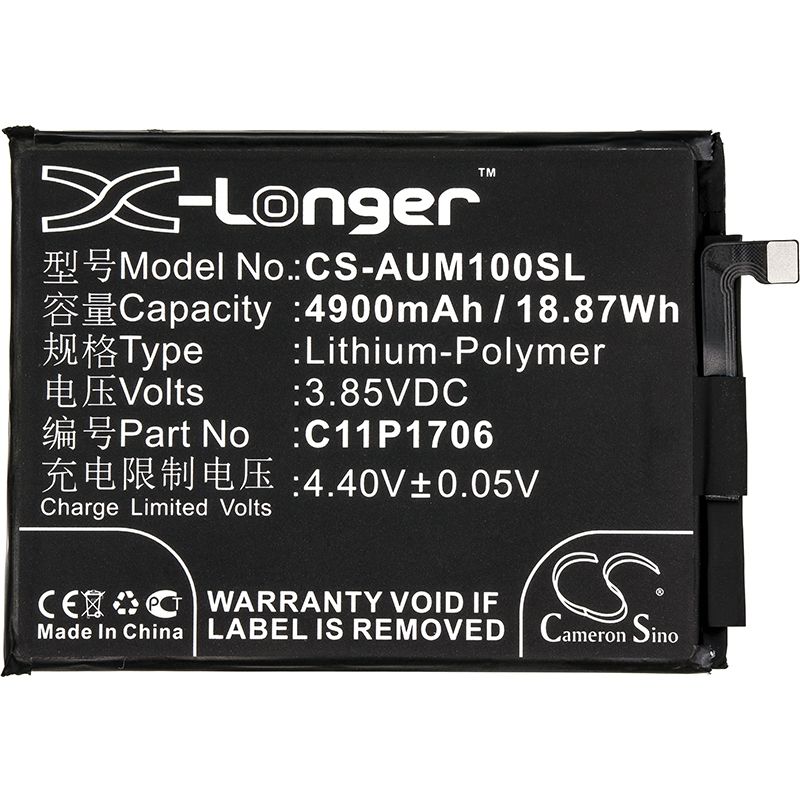 Li-Polymer Battery fits Asus, zb602kl, zenfone max pro m1, zenfone max pro m1 dual sim 3.85V, 4900mAh Mobile & SmartPhone Cameron Sino Technology Limited