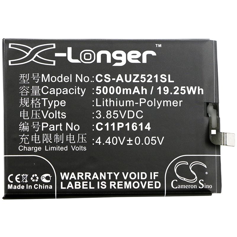 Li-Polymer Battery fits Asus, zc521tl, zenfone 3s max, zenfone 3s max dual sim td-lte in 3.85V, 5000mAh Mobile & SmartPhone Cameron Sino Technology Limited