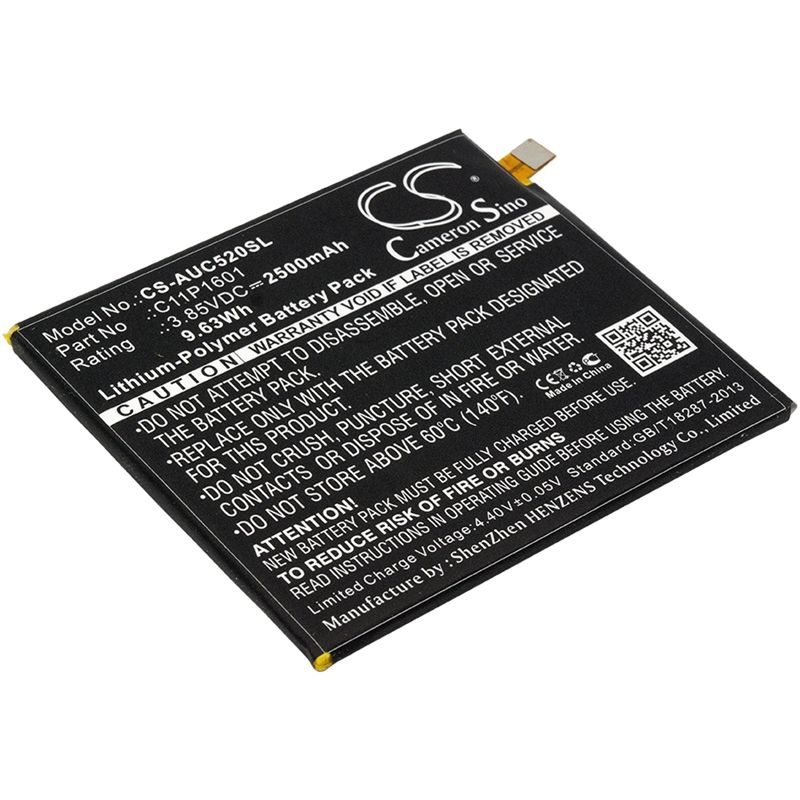 Li-Polymer Battery fits Asus, ze520kl, zenfone 3 5.2, zenfone 3 5.2 dual sim 3.85V, 2500mAh Mobile & SmartPhone Cameron Sino Technology Limited