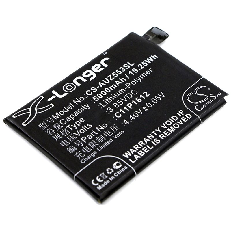 Li-polymer Battery Fits Asus, Ze553kl, Zenfone 3 Zoom, Zenfone 3 Zoom Dual Sim Lte 3.85v, 5000mah Mobile & SmartPhone Cameron Sino Technology Limited