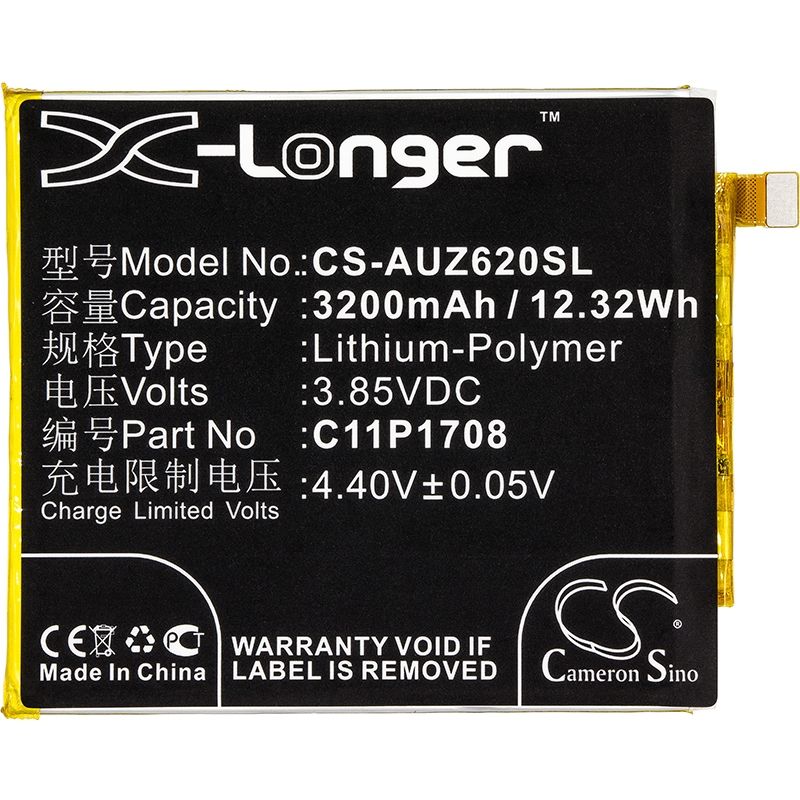 Li-polymer Battery Fits Asus, Ze620kl, Zenfone 5 2018, Zenfone 5 2018 Dual Sim 3.85v, 3200mah Mobile & SmartPhone Cameron Sino Technology Limited
