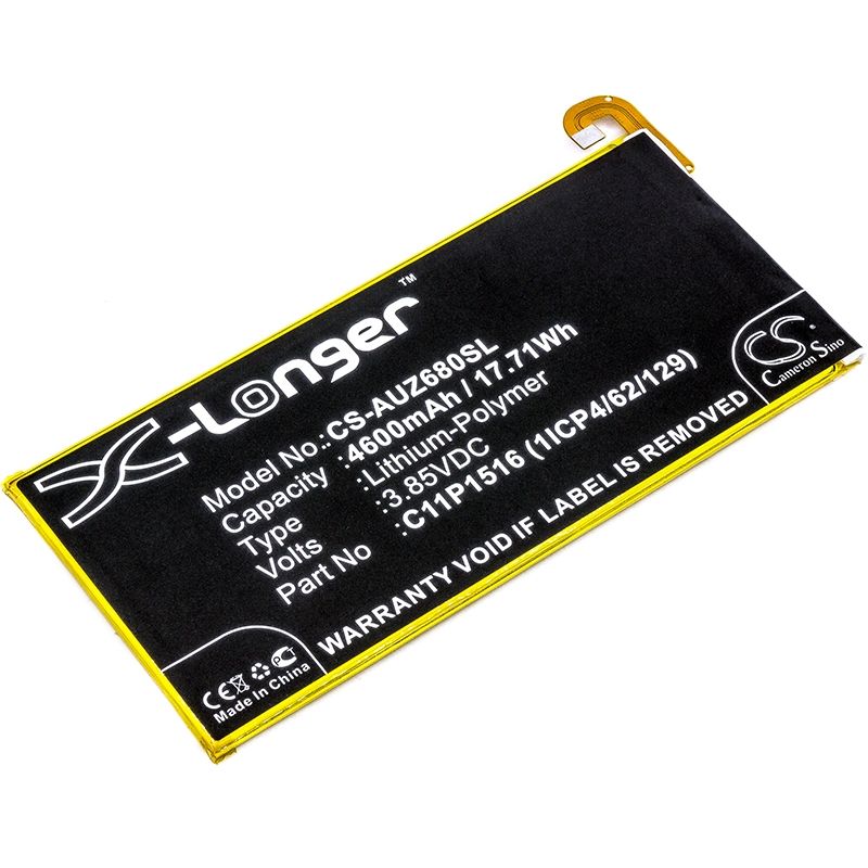 Li-Polymer Battery fits Asus, zenfone 3 ultra, zenfone 3 ultra dual sim, zu680kl 3.85V, 4600mAh Mobile & SmartPhone Cameron Sino Technology Limited