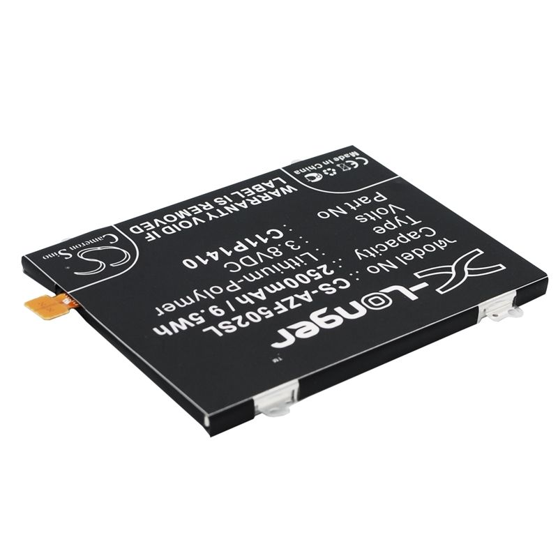 Li-Polymer Battery fits Asus, zenfone 5 a502cg, zenfone 5 lite 3.8V, 2500mAh Mobile & SmartPhone Cameron Sino Technology Limited
