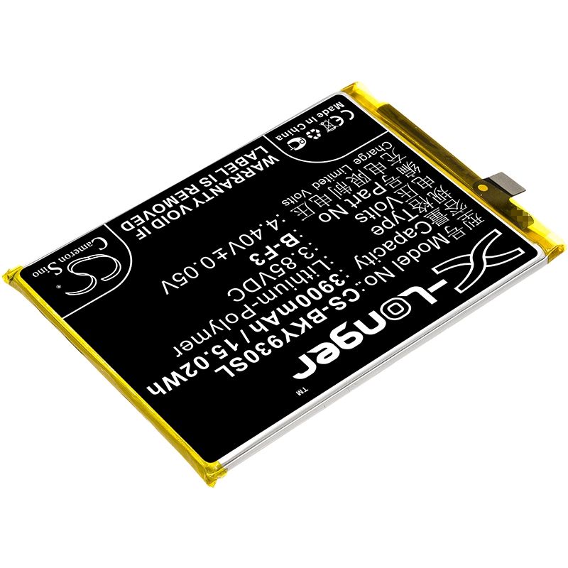 Li-polymer Battery Fits Bbk, V1815, V1818c, V1818ca 3.85v, 3900mah Mobile & SmartPhone Cameron Sino Technology Limited