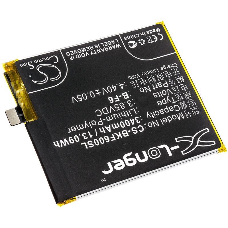 Li-Polymer Battery fits Bbk, v1821, vivo nex, vivo nex dual display 3.85V, 3400mAh Mobile & SmartPhone Cameron Sino Technology Limited