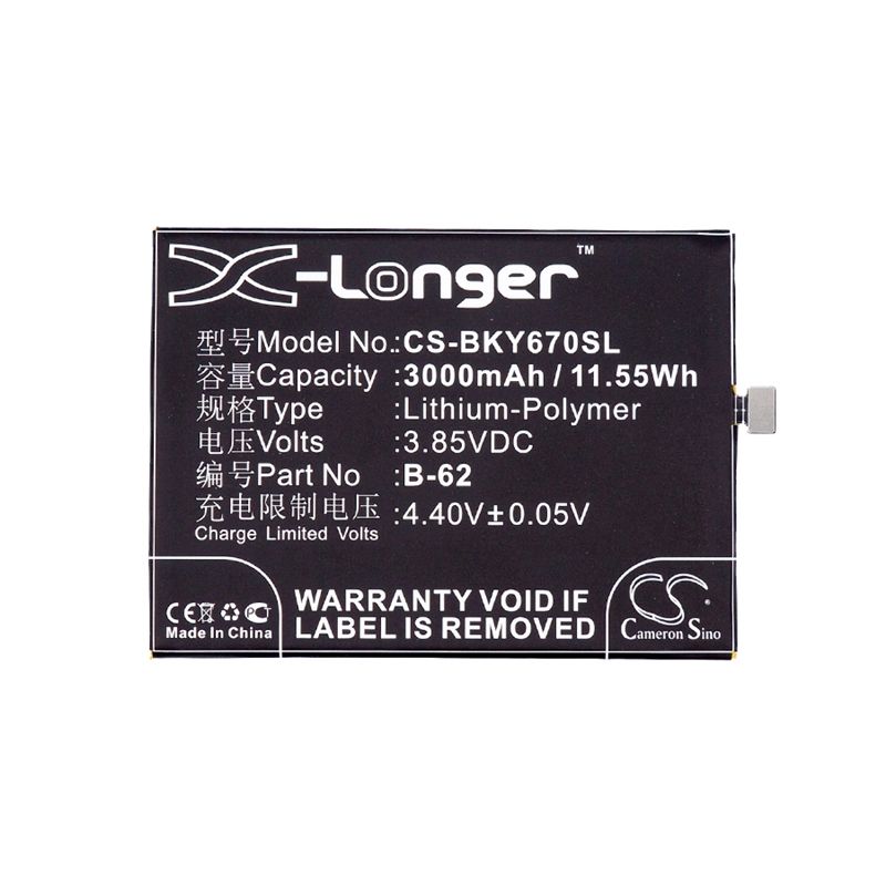 Li-Polymer Battery fits Bbk, vivo v5s, vivo v5s dual sim, vivo v5s dual sim td-lte 3.85V, 3000mAh Mobile & SmartPhone Cameron Sino Technology Limited