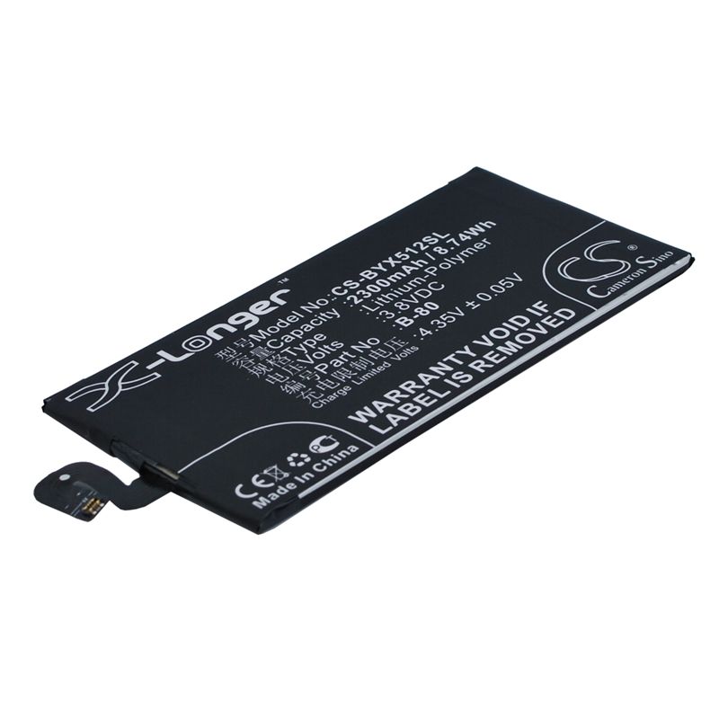 Li-Polymer Battery fits Bbk, vivo x5 max v 3.8V, 2300mAh Communications Cameron Sino Technology Limited (Suspended)