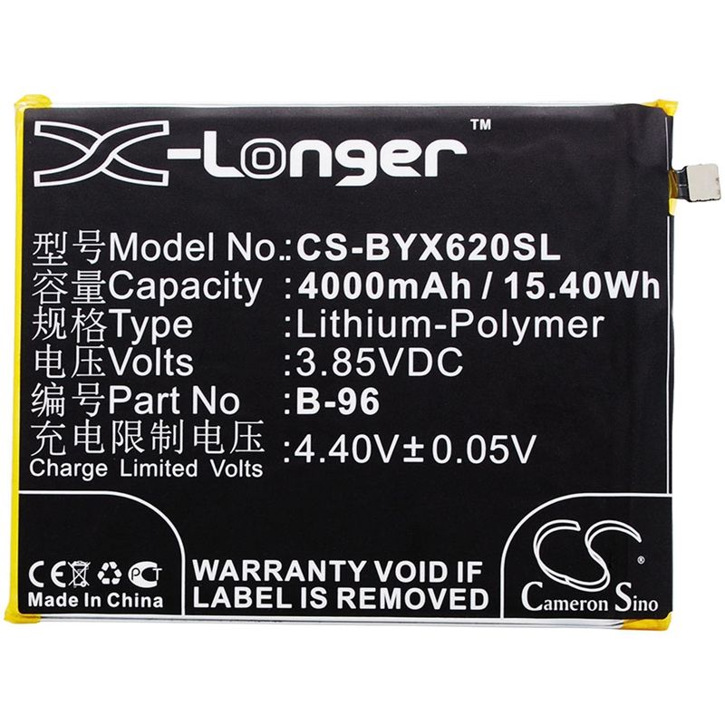 Li-Polymer Battery fits Bbk, vivo x6 plus a, vivo x6 plus a dual sim td-lte 3.85V, 4000mAh Mobile & SmartPhone Cameron Sino Technology Limited