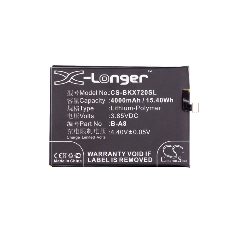 Li-Polymer Battery fits Bbk, vivo x7 plus, vivo x7 plus dual sim, vivo x7 plus dual sim td-lte 3.85V, 4000mAh Communications Cameron Sino Technology Limited (Suspended)