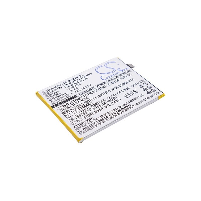 Li-Polymer Battery fits Bbk, vivo x7, vivo x7 dual sim, vivo x7 dual sim td-lte 3.85V, 3000mAh Mobile & SmartPhone Cameron Sino Technology Limited