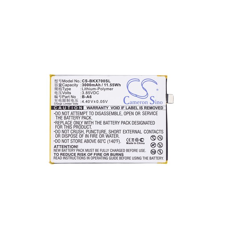 Li-Polymer Battery fits Bbk, vivo x7, vivo x7 dual sim, vivo x7 dual sim td-lte 3.85V, 3000mAh Mobile & SmartPhone Cameron Sino Technology Limited