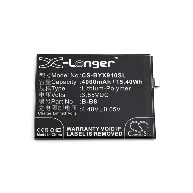 Li-Polymer Battery fits Bbk, vivo x9 plus, vivo x9 plus dual sim, vivo 3.85V, 4000mAh Mobile & SmartPhone Cameron Sino Technology Limited