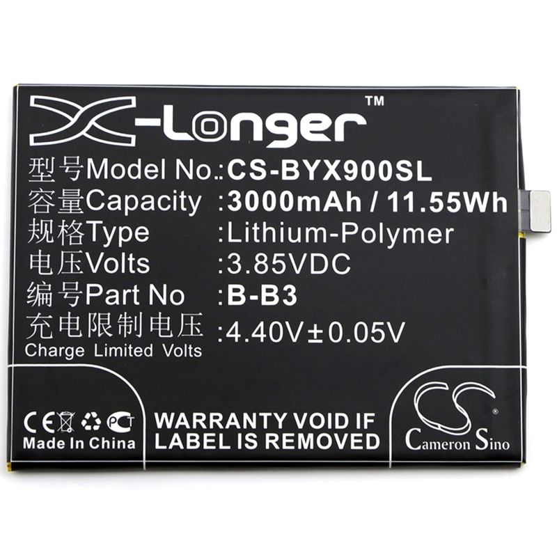 Li-Polymer Battery fits Bbk, vivo x9, vivo, x9 3.85V, 3000mAh Mobile & SmartPhone Cameron Sino Technology Limited