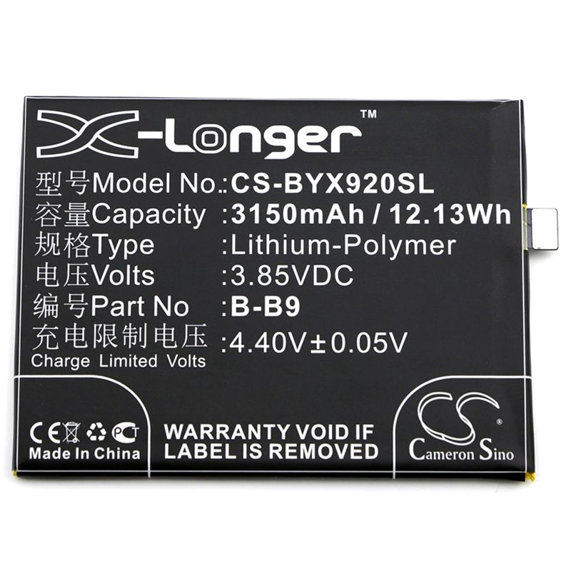 Li-Polymer Battery fits Bbk, vivo x9i, vivo, x9i 3.85V, 3150mAh Mobile & SmartPhone Cameron Sino Technology Limited