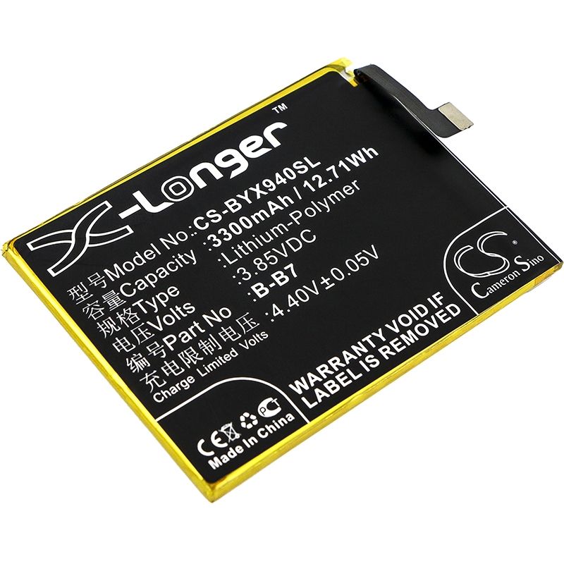 Li-Polymer Battery fits Bbk, vivo x9l, vivo x9s, vivo 3.85V, 3300mAh Communications Cameron Sino Technology Limited (Suspended)