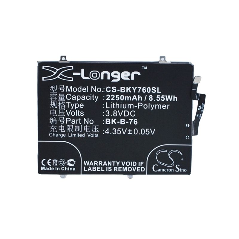 Li-Polymer Battery fits Bbk, vivo y27 3.8V, 2250mAh Mobile & SmartPhone Cameron Sino Technology Limited