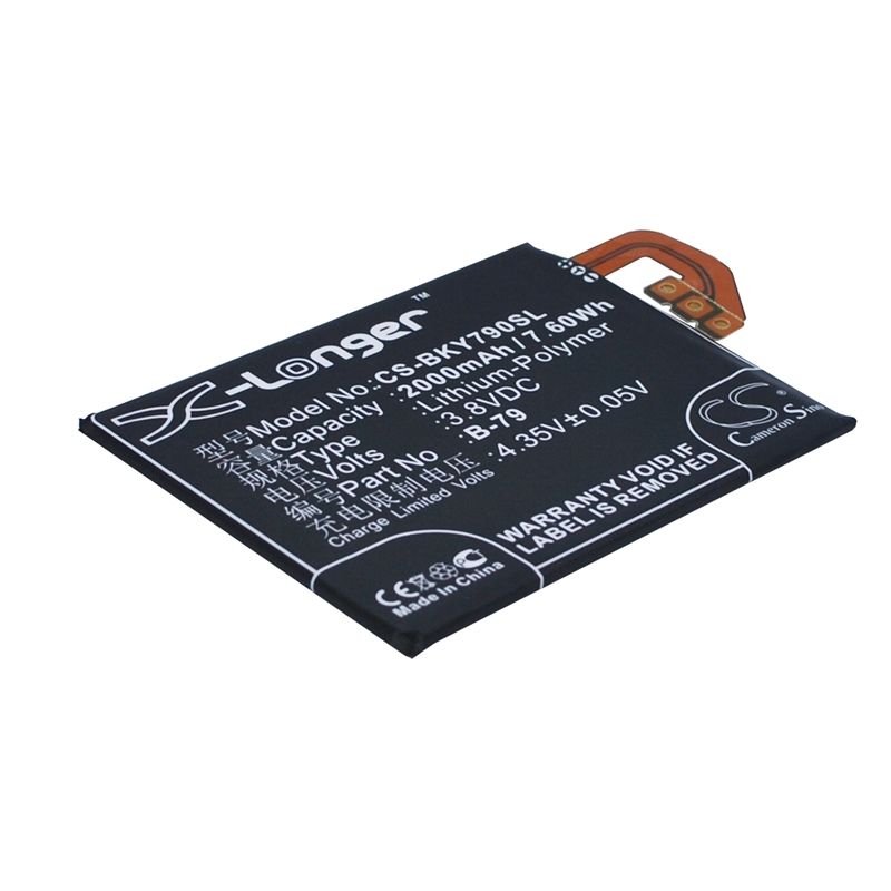 Li-Polymer Battery fits Bbk, vivo y29, vivo y29l 3.8V, 2000mAh Communications Cameron Sino Technology Limited (Suspended)