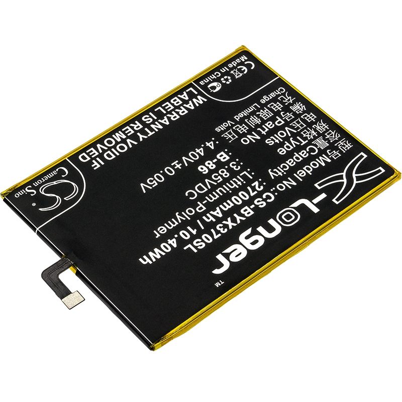 Li-Polymer Battery fits Bbk, vivo y37, y37a, y37a td-lte dual sim 3.85V, 2700mAh Communications Cameron Sino Technology Limited (Suspended)