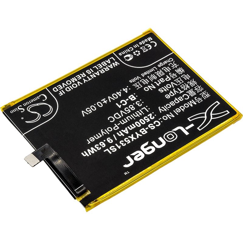 Li-Polymer Battery fits Bbk, vivo y53, vivo y53 dual sim, vivo 3.85V, 2500mAh Mobile & SmartPhone Cameron Sino Technology Limited