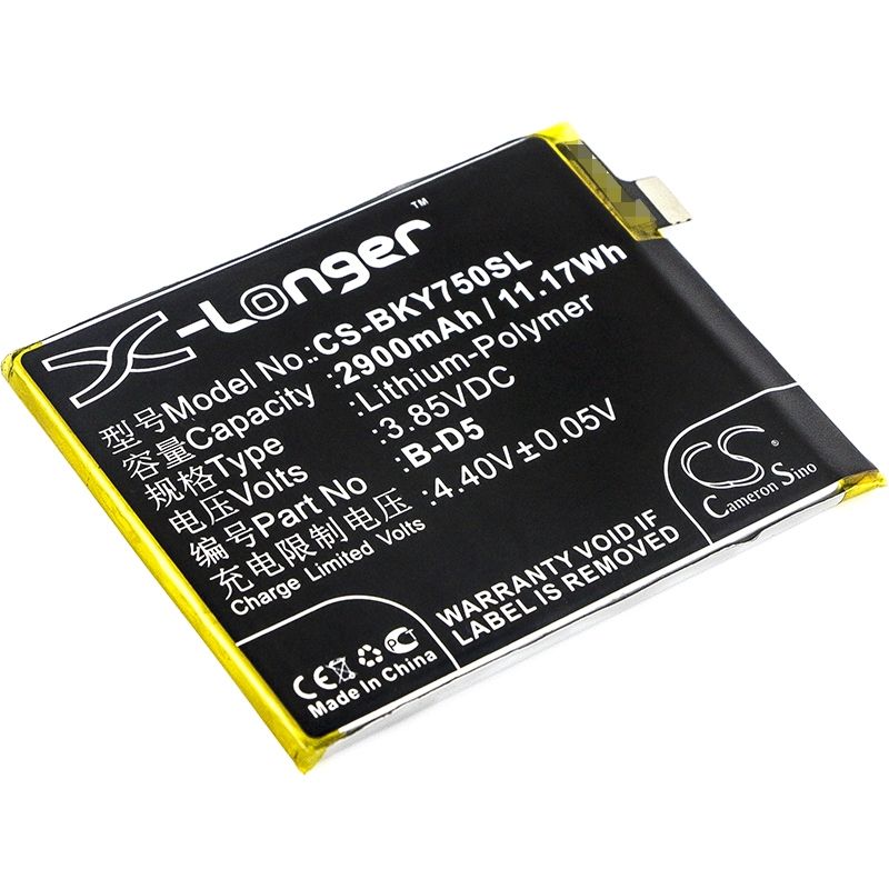 Li-Polymer Battery fits Bbk, vivo y75, vivo y75 dual sim, vivo y75 dual sim lte 3.85V, 2900mAh Mobile & SmartPhone Cameron Sino Technology Limited