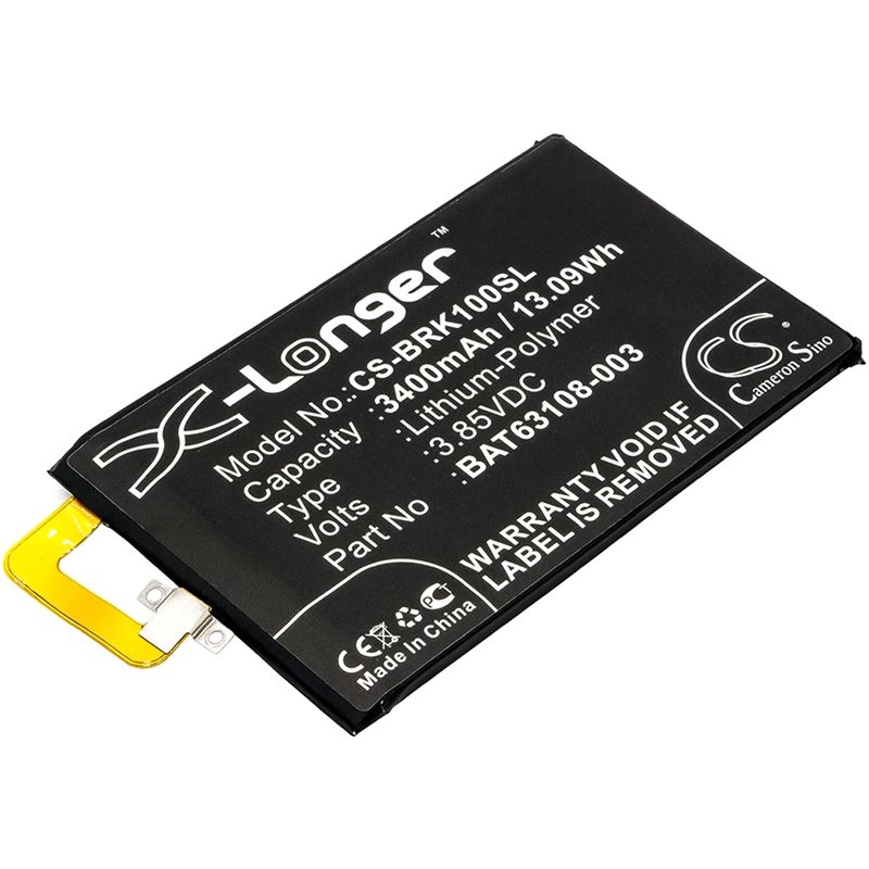 Li-polymer Battery Fits Blackberry, Bbb100-1, Bbb100-1 Td-lte, Bbb100-2 3.85v, 3400mah Mobile & SmartPhone Cameron Sino Technology Limited