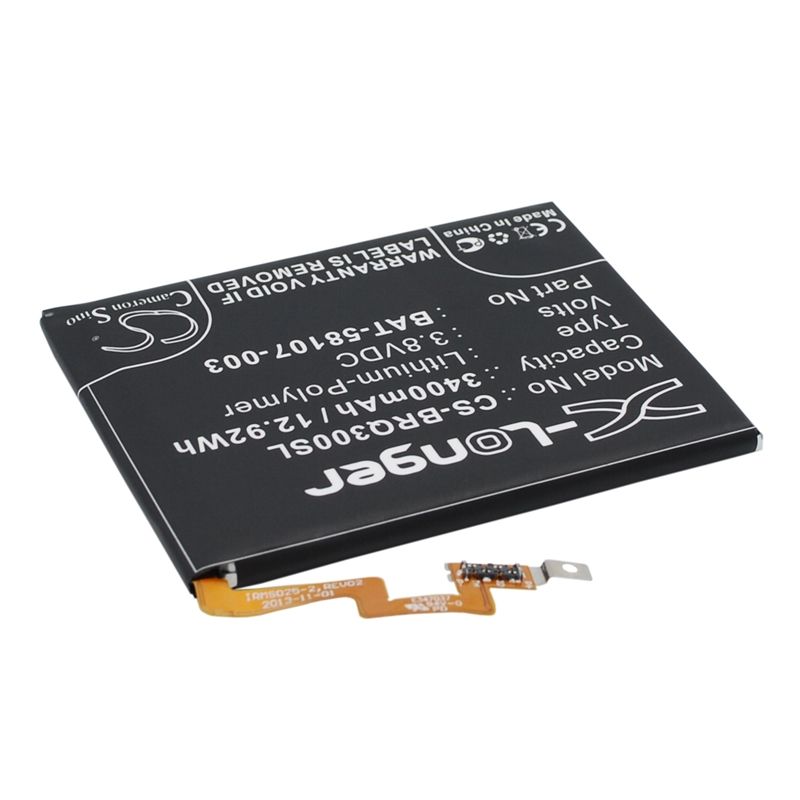 Li-polymer Battery Fits Blackberry, Passport, Passport 4g, Q30 3.8v, 3400mah Mobile & SmartPhone Cameron Sino Technology Limited