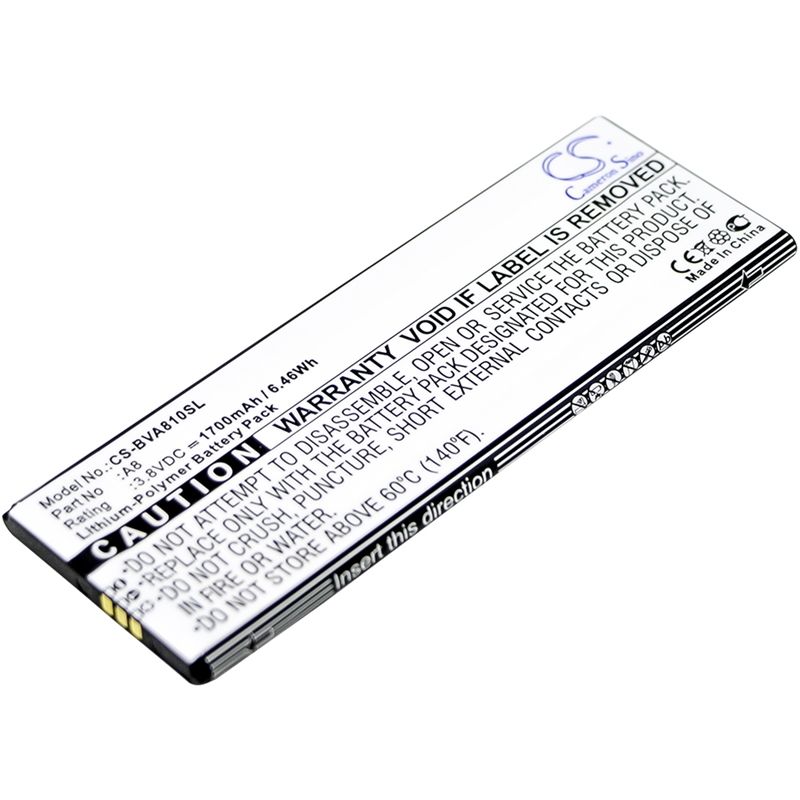 Li-Polymer Battery fits Blackview, a8 3.8V, 1700mAh Mobile & SmartPhone Cameron Sino Technology Limited