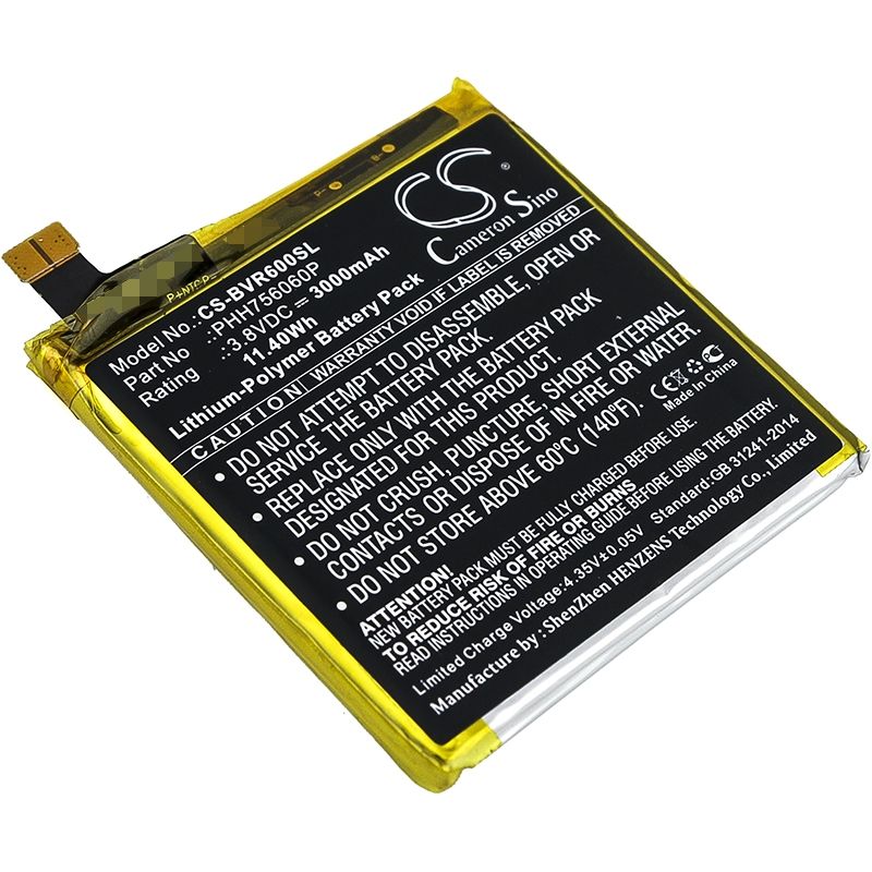 Li-polymer Battery Fits Blackview, Bv6000, Bv6000s 3.8v, 3000mah Mobile & SmartPhone Cameron Sino Technology Limited