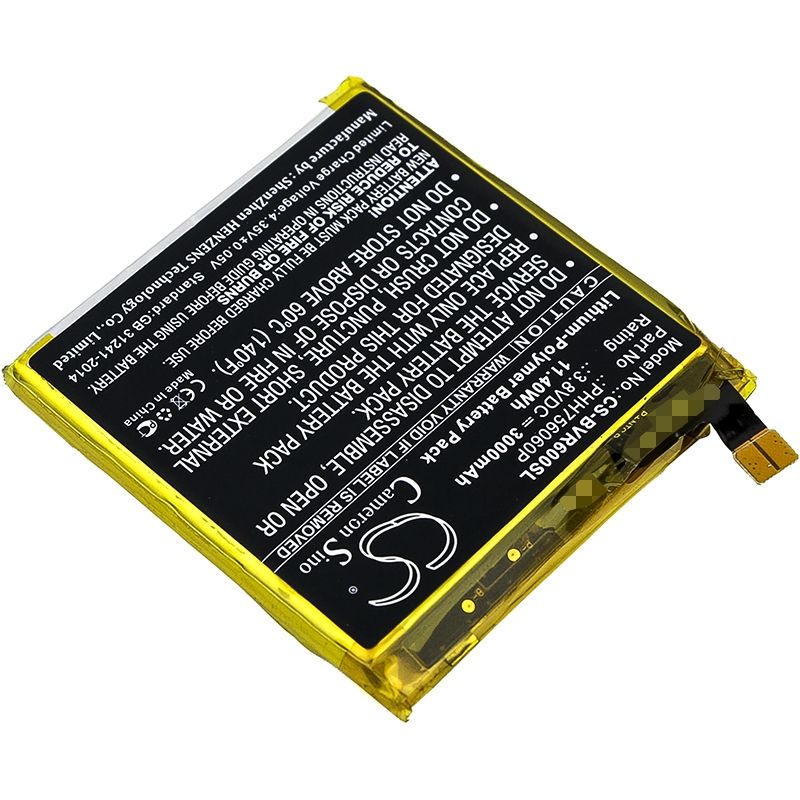 Li-polymer Battery Fits Blackview, Bv6000, Bv6000s 3.8v, 3000mah Mobile & SmartPhone Cameron Sino Technology Limited