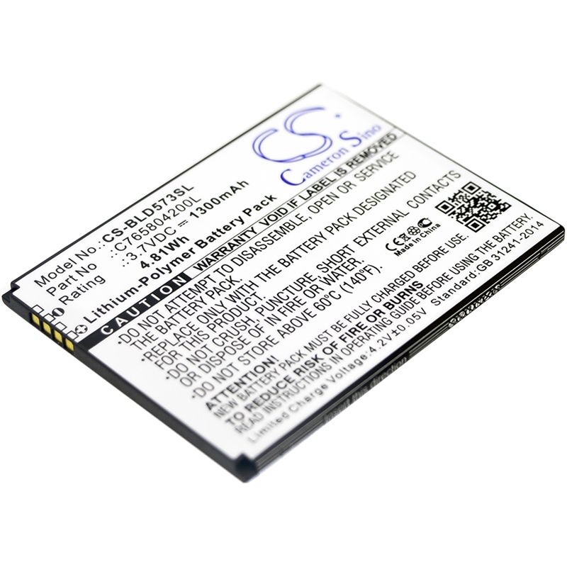 Li-Polymer Battery fits Blu, d572, studio 5.0s ii 3.7V, 1300mAh Communications Cameron Sino Technology Limited (Suspended)