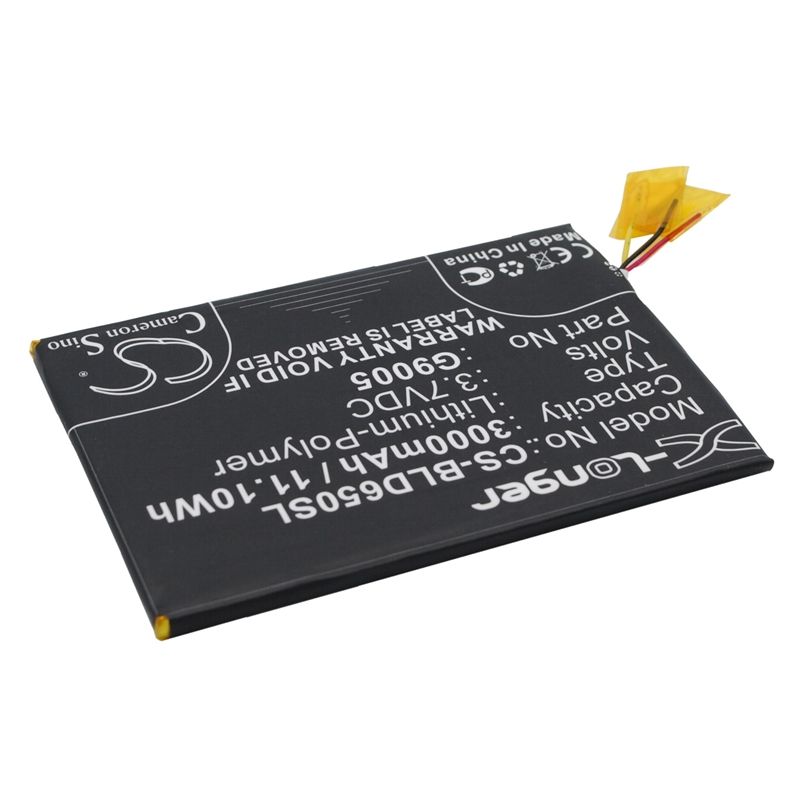 Li-polymer Battery Fits Blu, D650, D650a, D650i 3.7v, 3000mah Mobile & SmartPhone Cameron Sino Technology Limited
