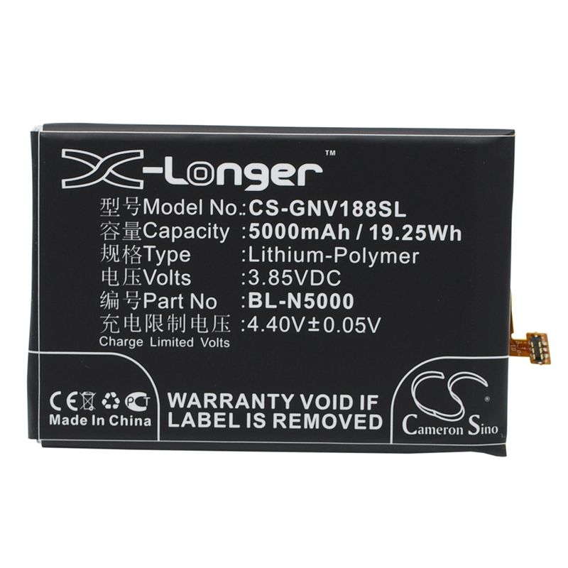 Li-polymer Battery Fits Blu, D810, D810u, S0090uu 3.85v, 5000mah Mobile & SmartPhone Cameron Sino Technology Limited