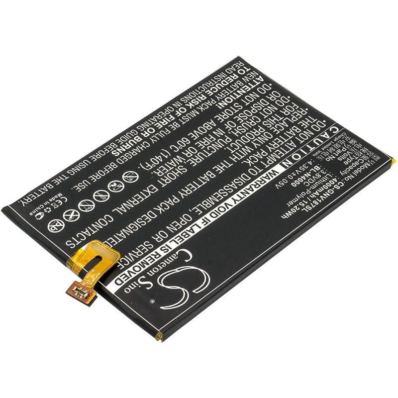 Li-Polymer Battery fits Blu, energy x lte e0010uu, gionee, gn5001 3.8V, 4000mAh Mobile & SmartPhone Cameron Sino Technology Limited