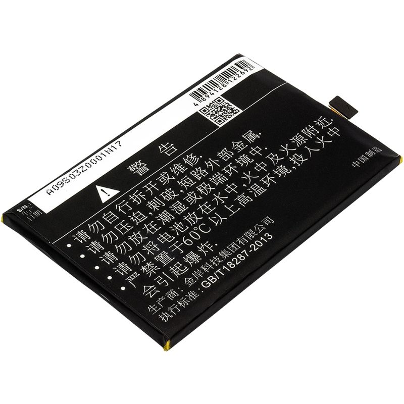 Li-Polymer Battery fits Blu, energy x lte e0010uu, gionee, gn5001 3.8V, 4000mAh Mobile & SmartPhone Cameron Sino Technology Limited