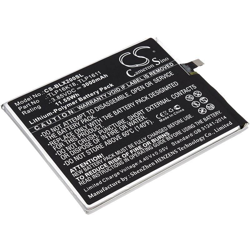 Li-polymer Battery Fits Blu, L0090, L0091uu, Life One X2 3.85v, 3000mah Mobile & SmartPhone Cameron Sino Technology Limited