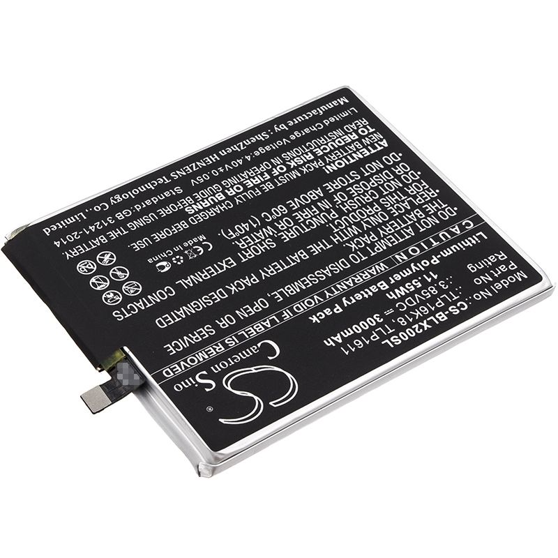 Li-polymer Battery Fits Blu, L0090, L0091uu, Life One X2 3.85v, 3000mah Mobile & SmartPhone Cameron Sino Technology Limited
