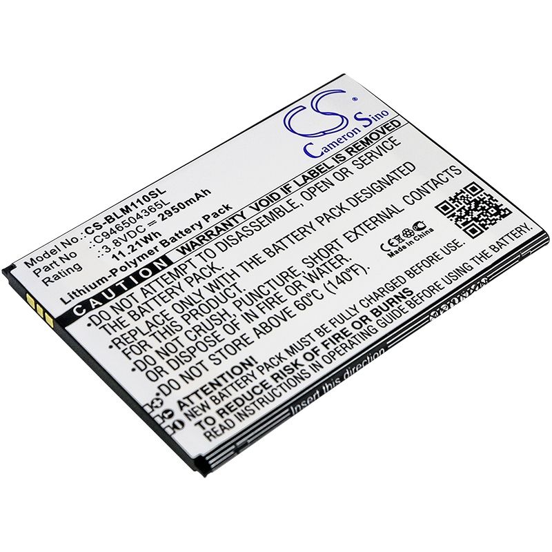 Li-polymer Battery Fits Blu, L0110ee, L0110uu, Life Max 3.8v, 2950mah Mobile & SmartPhone Cameron Sino Technology Limited
