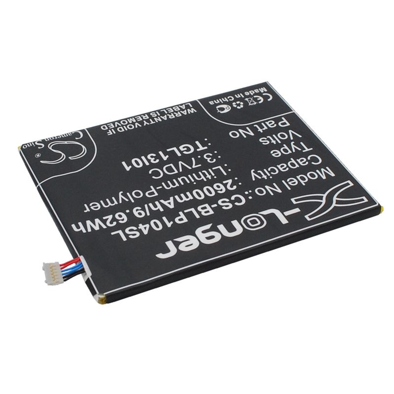Li-Polymer Battery fits Blu, l110, life view, p104 3.7V, 2600mAh Mobile & SmartPhone Cameron Sino Technology Limited