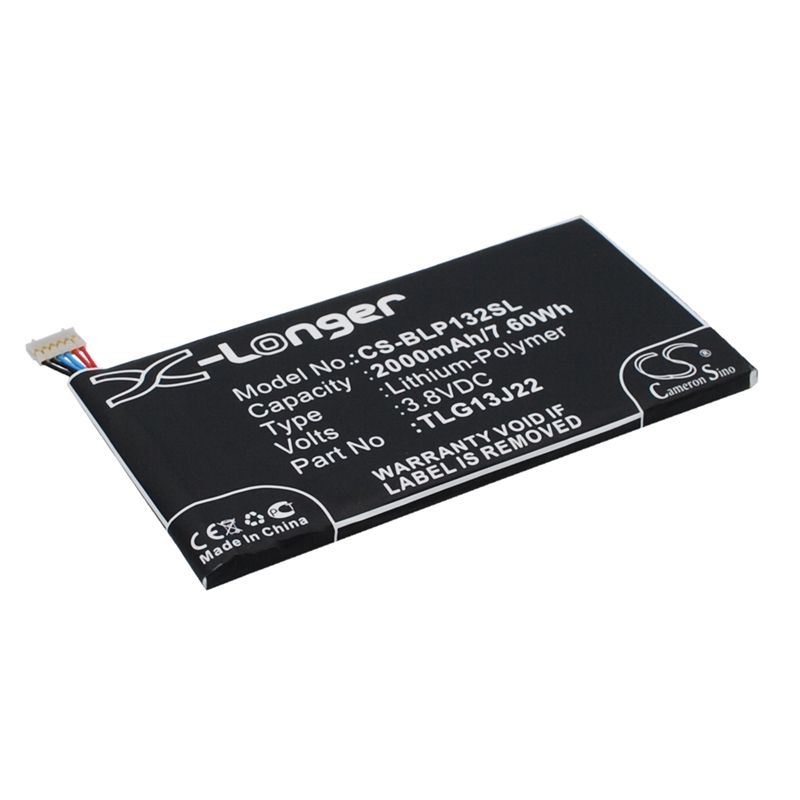 Li-Polymer Battery fits Blu, l132l, life one x, wiko 3.8V, 2000mAh Mobile & SmartPhone Cameron Sino Technology Limited