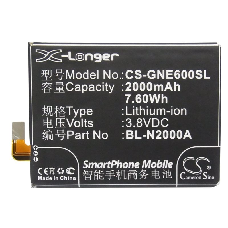 Li-Polymer Battery fits Blu, l240a, l240i, life pure 3.8V, 2000mAh Mobile & SmartPhone Cameron Sino Technology Limited