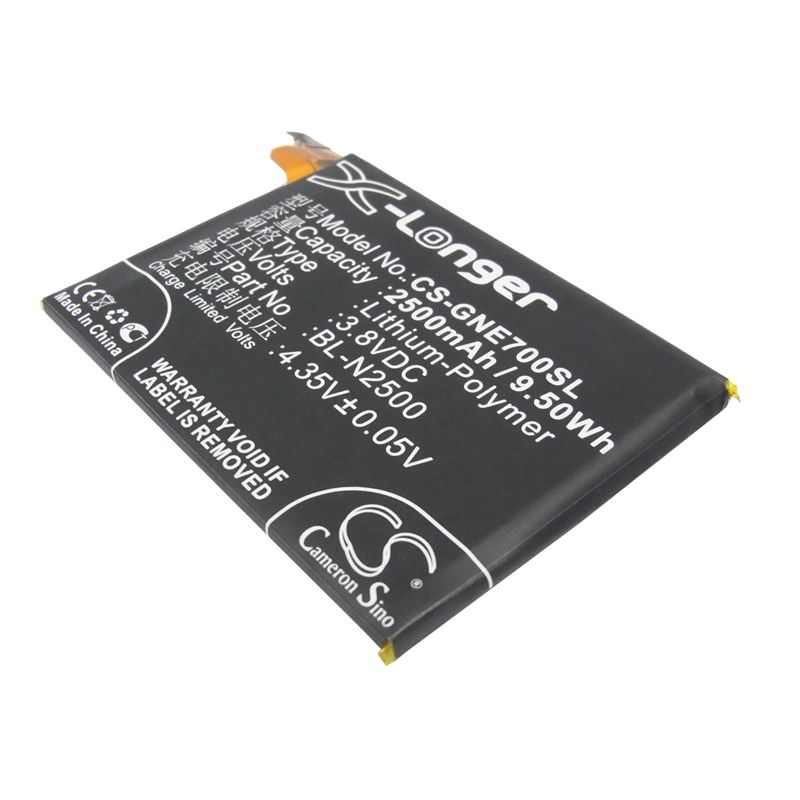 Li-polymer Battery Fits Blu, L259l, L260l, Life Pure Xl 3.8v, 2500mah Mobile & SmartPhone Cameron Sino Technology Limited