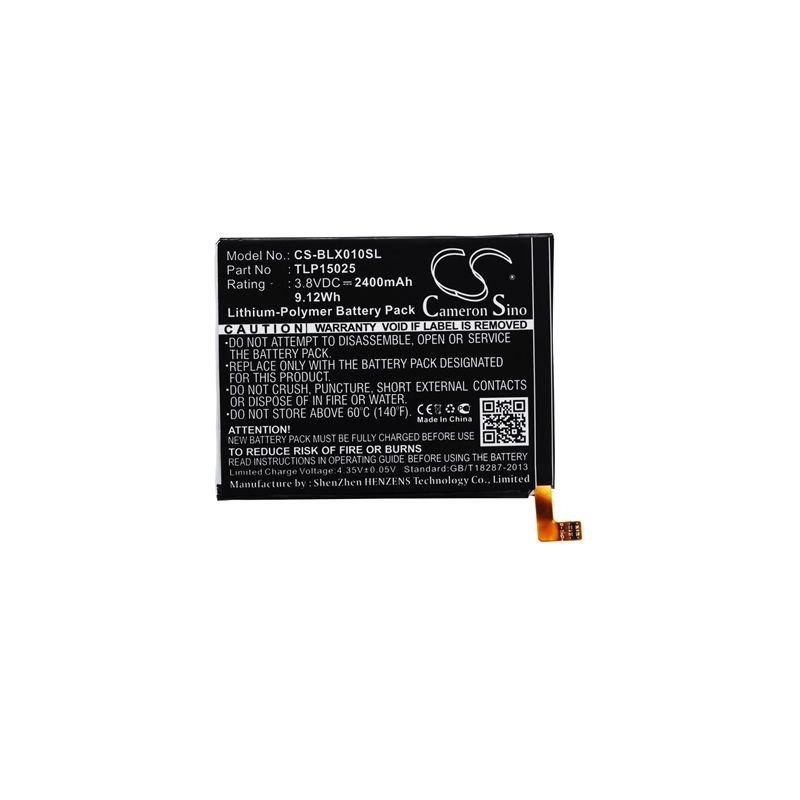 Li-Polymer Battery fits Blu, life one 2015, x010q 3.8V, 2400mAh Communications Cameron Sino Technology Limited (Suspended)
