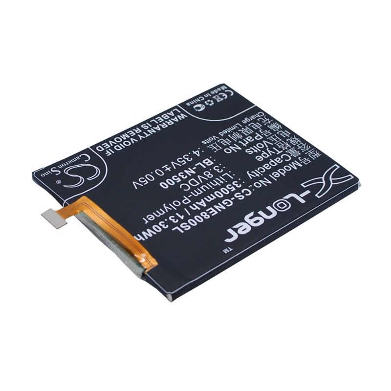 Li-polymer Battery Fits Blu, Pure Xl, Gionee, Elife E8 3.8v, 3500mah Mobile & SmartPhone Cameron Sino Technology Limited