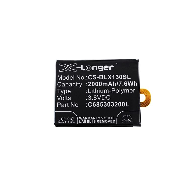 Li-polymer Battery Fits Blu, Win Jr Lte, X130, X130q 3.8v, 2000mah Mobile & SmartPhone Cameron Sino Technology Limited