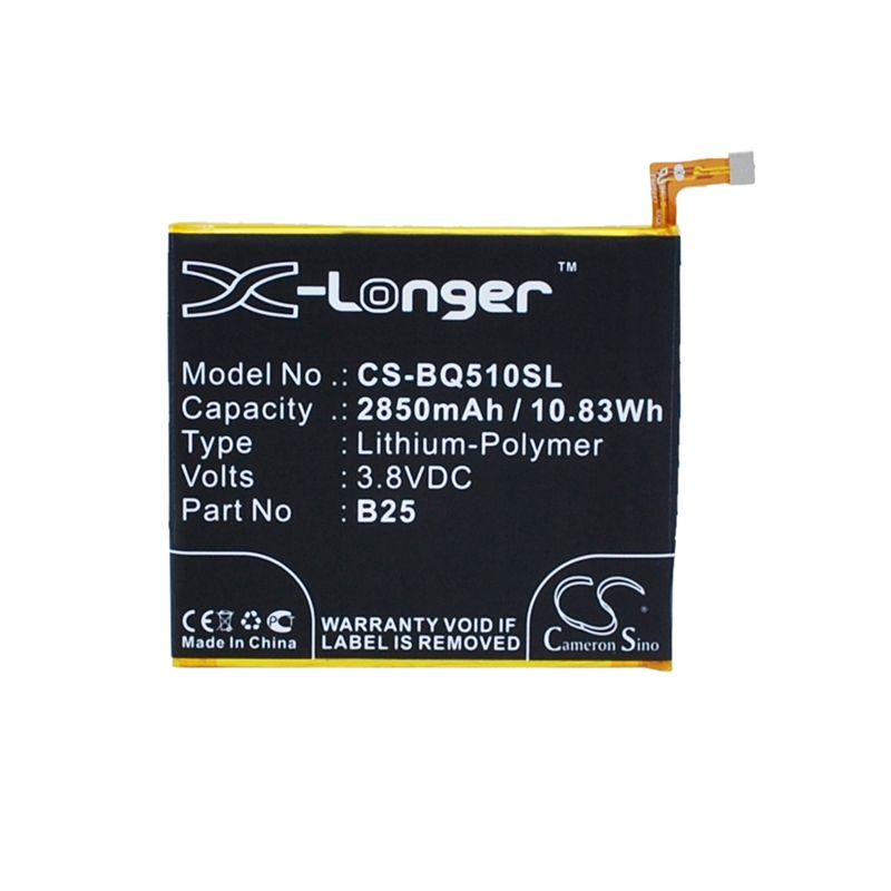 Li-Polymer Battery fits Bq,759,760,858 3.8V, 2850mAh Mobile & SmartPhone Cameron Sino Technology Limited
