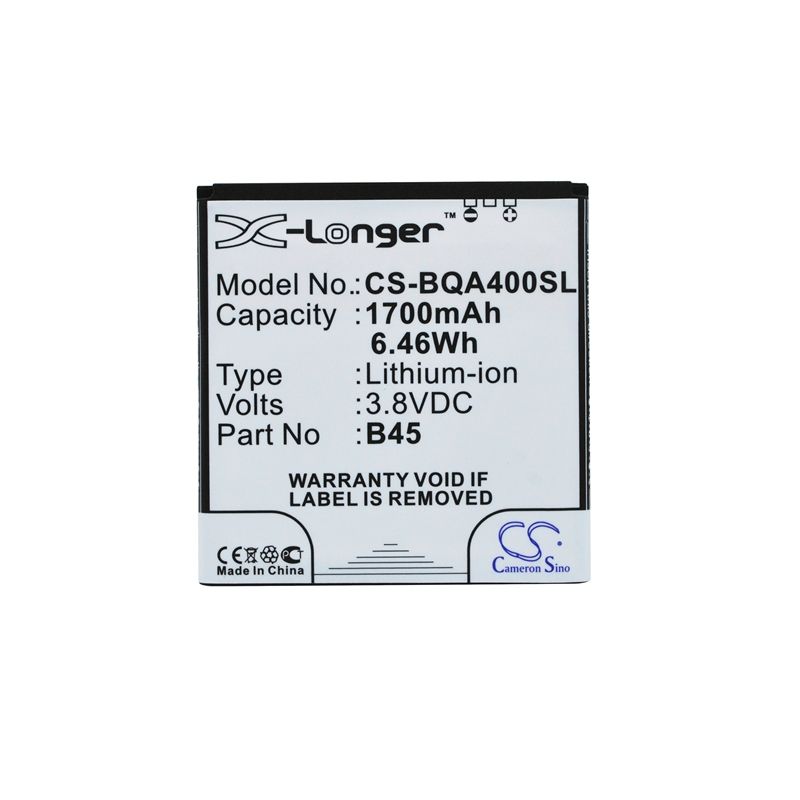 Li-Polymer Battery fits Bq, aquaris 4, malata, i10 3.8V, 1700mAh Mobile & SmartPhone Cameron Sino Technology Limited