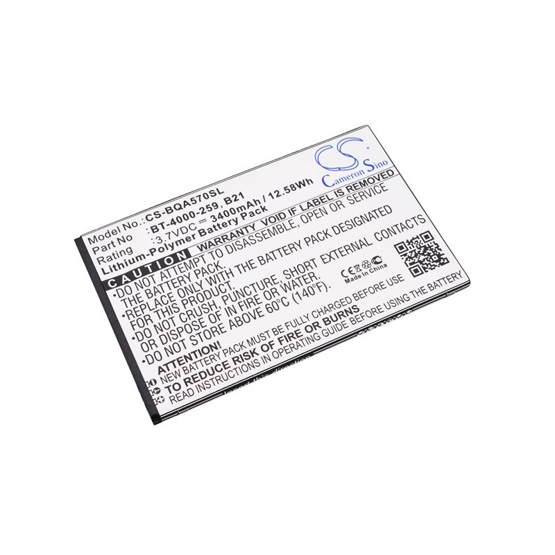Li-Polymer Battery fits Bq, aquaris 5.7 3.7V, 3400mAh Communications Cameron Sino Technology Limited (Suspended)