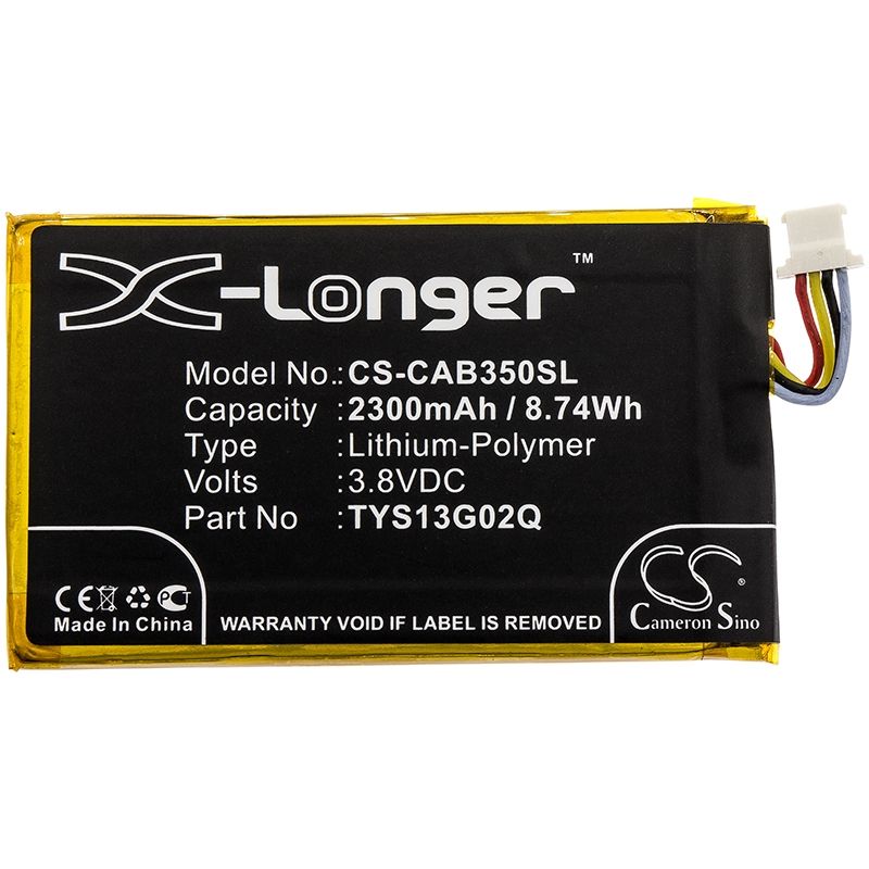 Li-Polymer Battery fits Cat, b35, caterpillar, b35 3.8V, 2300mAh Mobile & SmartPhone Cameron Sino Technology Limited