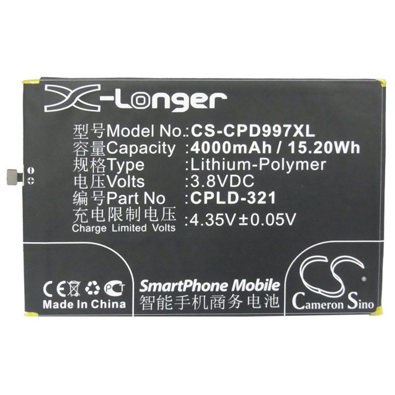 Li-Polymer Battery fits Coolpad, 1s, 9976a, 9976d 3.8V, 4000mAh Communications Cameron Sino Technology Limited (Suspended)
